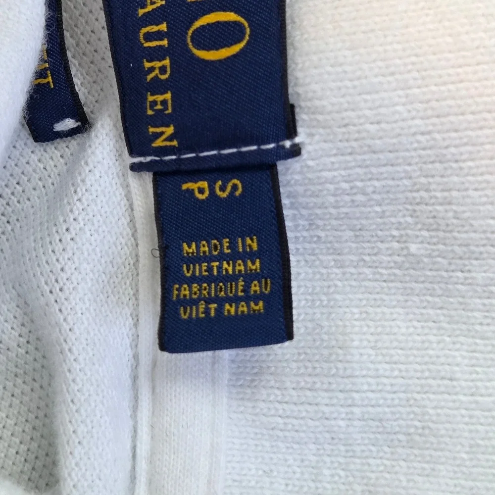 Polo Ralph Lauren Polo Mens S Classic Fit Short Sleeve Pique Pony Logo White